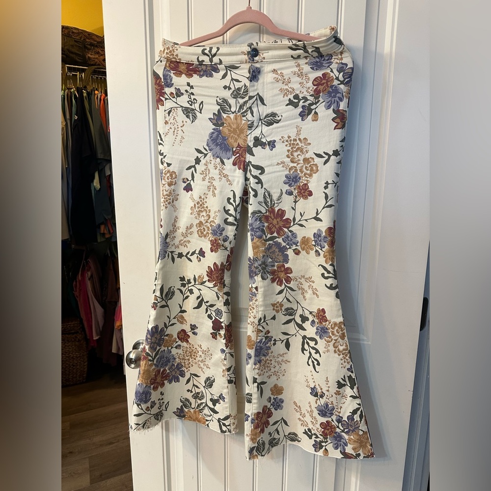 Floral jeans